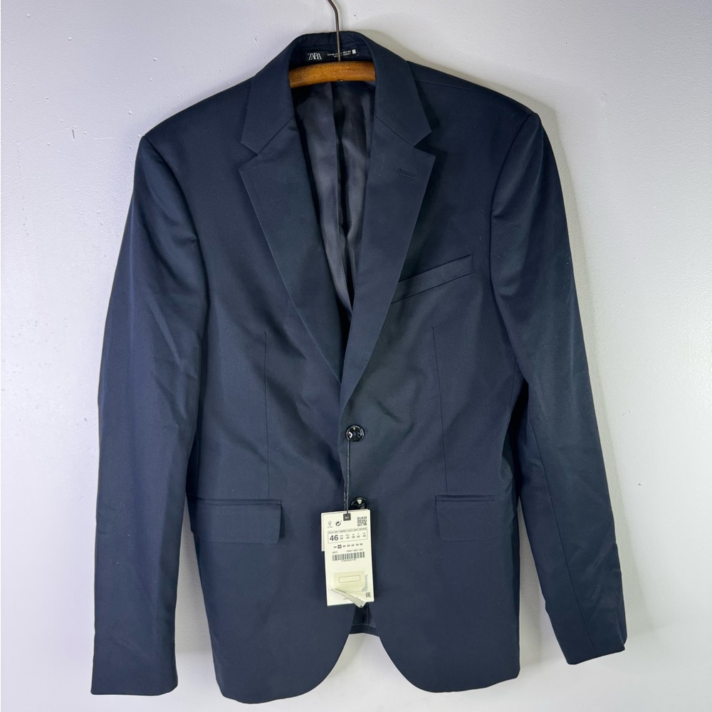 Zara Man NWT comfort suit jacket size 46 - Picture 7 of 8
